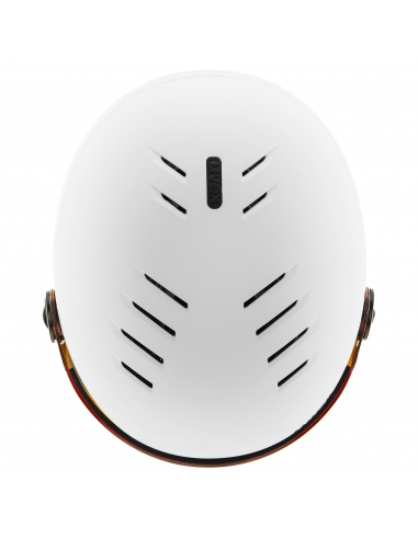 Kask narciarski Uvex Rocket Jr Visor White–Black Mat