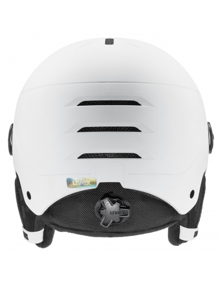 Kask narciarski Uvex Rocket Jr Visor White–Black Mat