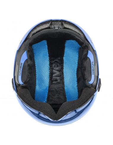 Kask narciarski Uvex Rocket Jr Visor Blue Mat