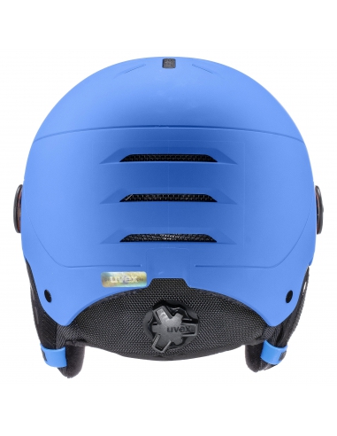 Kask narciarski Uvex Rocket Jr Visor Blue Mat