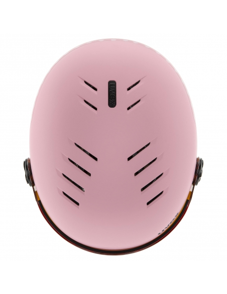 Kask narciarski Uvex Rocket Jr Visor Pink Confetti Mat