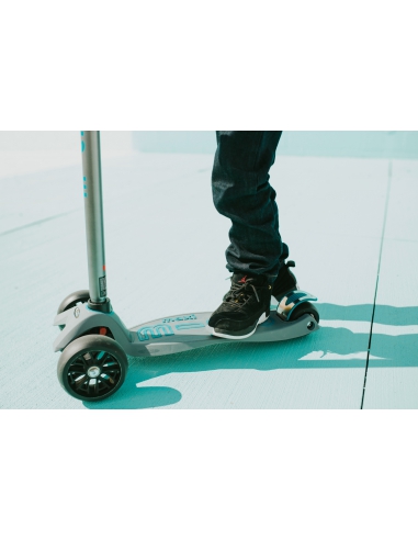 Hulajnoga Maxi Micro Deluxe Pro Grey/Aqua