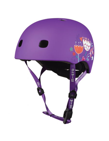 Kask dziecięcy Micro Floral Purple 2.0 V2