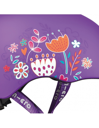 Kask dziecięcy Micro Floral Purple 2.0 V2