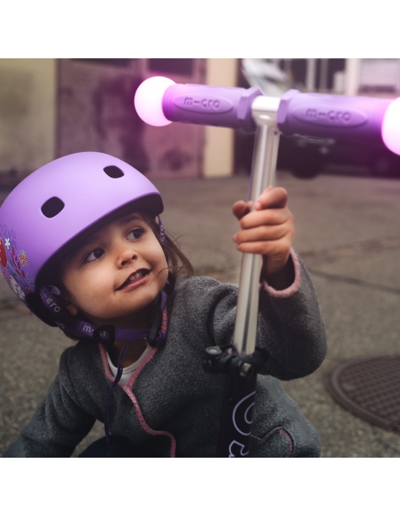 Kask dziecięcy Micro Floral Purple 2.0 V2
