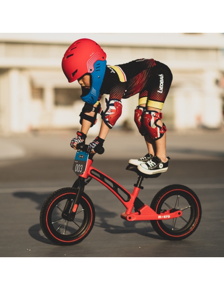 Kask dziecięcy Micro Racing (full face) White/Blue