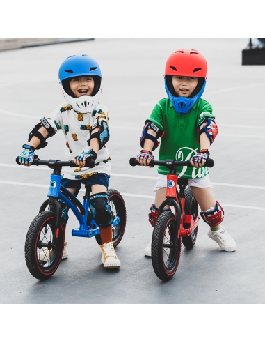 Kask dziecięcy Micro Racing (full face) White/Red