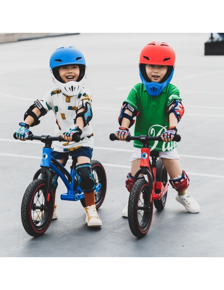 Kask dziecięcy Micro Racing (full face) White/Red