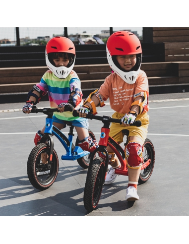 Kask dziecięcy Micro Racing (full face) White/Red