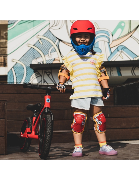 Kask dziecięcy Micro Racing (full face) White/Red