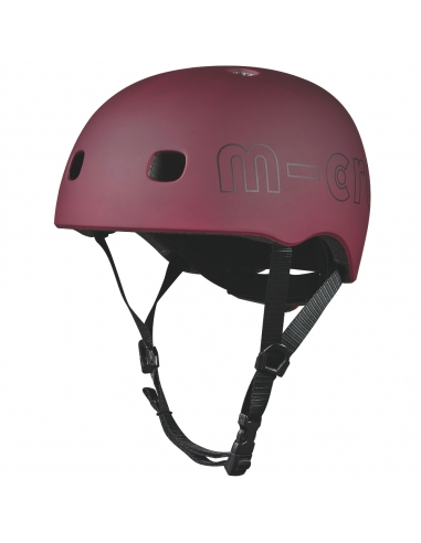 Kask dziecięcy Micro Autumn Red z lampką i magnesowym zapięciem