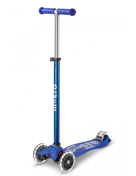 Hulajnoga Maxi Micro Deluxe LED Blue/White (świecące koła)