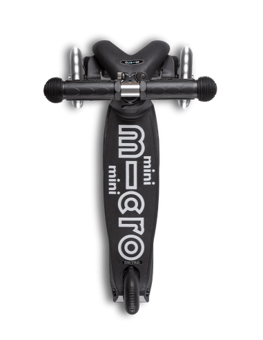 Hulajnoga Jeździk Mini Micro 3w1 Deluxe ECO LED Black (z siedziskiem, świecące koła)