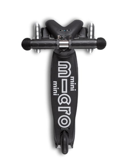 Hulajnoga Jeździk Mini Micro 3w1 Deluxe ECO LED Black (z siedziskiem, świecące koła)