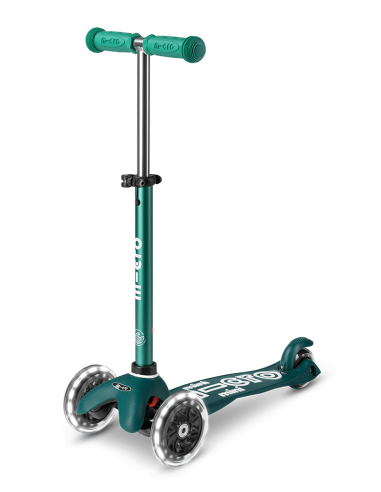 Hulajnoga Jeździk Mini Micro 3w1 Deluxe ECO LED Green (z siedziskiem, świecące koła)