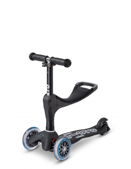 Hulajnoga Jeździk Mini Micro 3w1 Deluxe ECO Black (z siedziskiem)