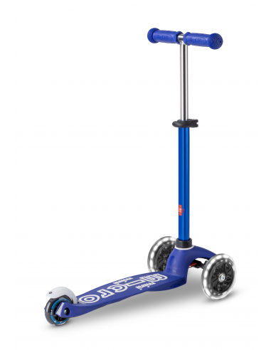 Hulajnoga Mini Micro Deluxe LED Blue/White (świecące koła)