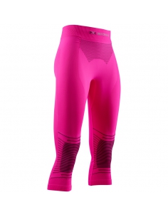 Damskie getry termoaktywne 3/4 X-Bionic ENERGIZER 4.0 Neon Flamingo