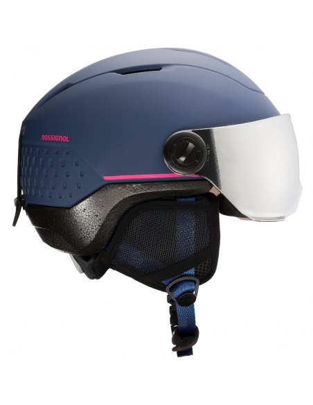 Kask narciarski Rossignol WHOOPEE VISOR IMPACTS Blue/Pink