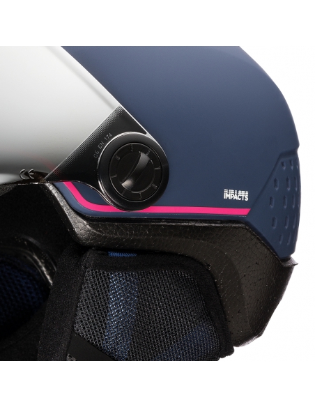 Kask narciarski Rossignol WHOOPEE VISOR IMPACTS Blue/Pink