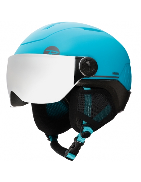 Juniorski kask narciarski z szybą Rossignol WHOOPEE VISOR MPACTS Blue/Black Juniorski kask narciarski z szybą Rossignol WHOOPEE VISOR MPACTS Blue/Black