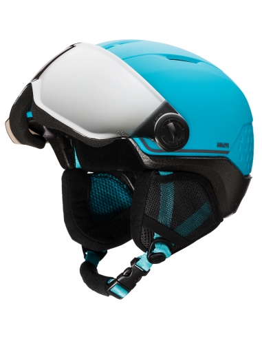 Juniorski kask narciarski z szybą Rossignol WHOOPEE VISOR MPACTS Blue/Black
