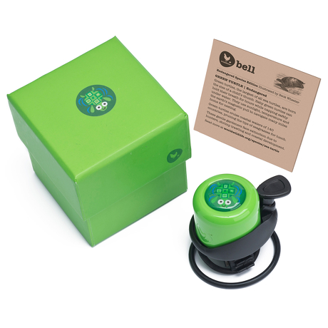 Dzwonek Wishbone żółw zielony