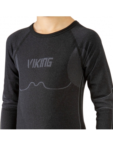 Bielizna termoaktywna dla dzieci (koszulka + getry) Viking RIKO KIDS czarna