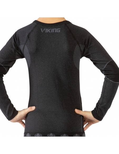Bielizna termoaktywna dla dzieci (koszulka + getry) Viking RIKO KIDS czarna