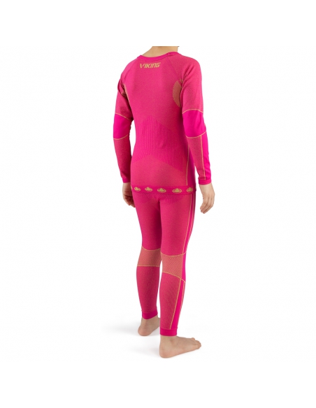 Bielizna termoaktywna dla dzieci (koszulka + getry) Viking RIKO KIDS różowa