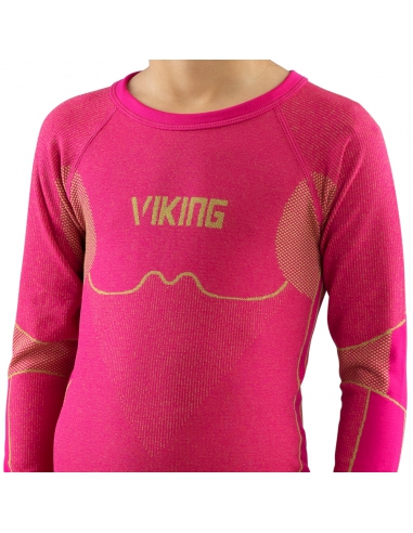Bielizna termoaktywna dla dzieci (koszulka + getry) Viking RIKO KIDS różowa