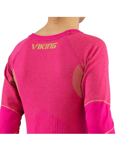 Bielizna termoaktywna dla dzieci (koszulka + getry) Viking RIKO KIDS różowa