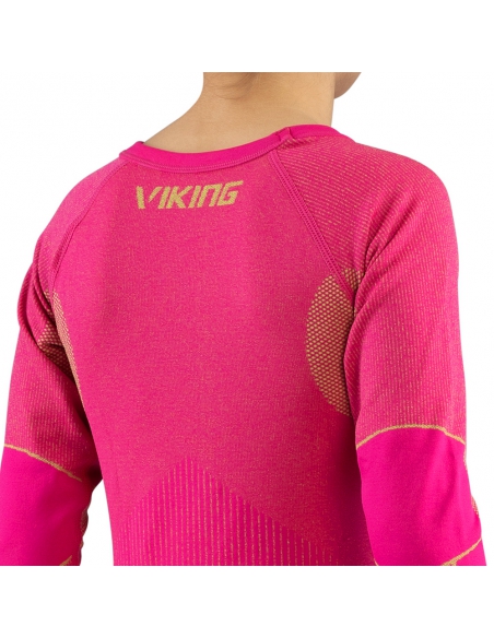 Bielizna termoaktywna dla dzieci (koszulka + getry) Viking RIKO KIDS różowa