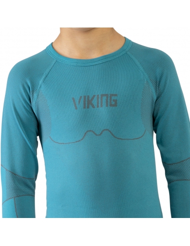 Bielizna termoaktywna dla dzieci (koszulka + getry) Viking RIKO KIDS turkusowa