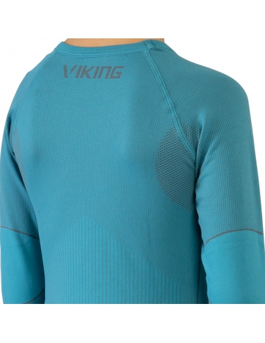 Bielizna termoaktywna dla dzieci (koszulka + getry) Viking RIKO KIDS turkusowa