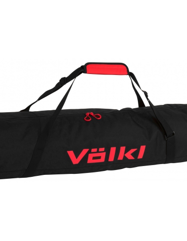 Pokrowiec na narty (1 para) Völkl RACE SINGLE SKI BAG regulowany 165+15+15 Black/Red