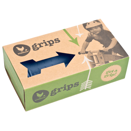 Nakładki na rączki kierownicy Wishbone niebieskie