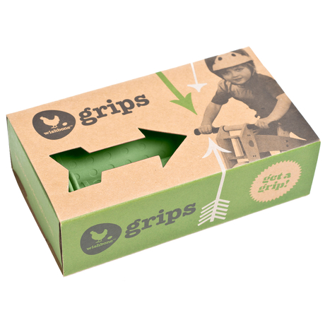 Nakładki na rączki kierownicy Wishbone zielone