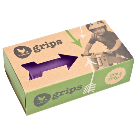 Nakładki na rączki kierownicy Wishbone fioletowe