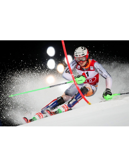 Kije narciarskie slalomowe Komperdell NationalTeam Carbon Slalom 12,3mm (z gardami)