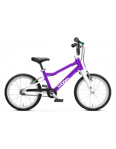 Rower dziecięcy Woom 3 AUTOMAGIC Purple (16") fioletowy (z automatyczną przerzutką)