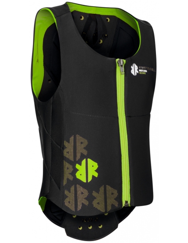 Kamizelka ochraniacz narciarski pleców i tułowia "żółw" Komperdell Ballistic Vest Junior Black/Green