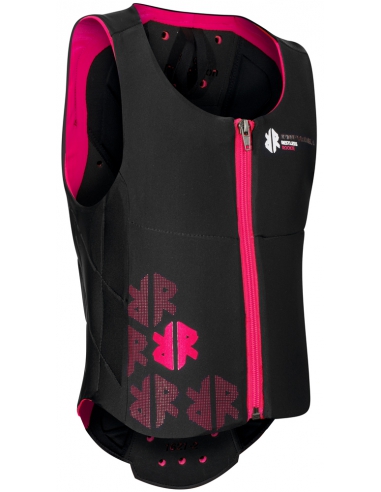 Kamizelka ochraniacz narciarski pleców i tułowia "żółw" Komperdell Ballistic Vest Junior Black/Pink