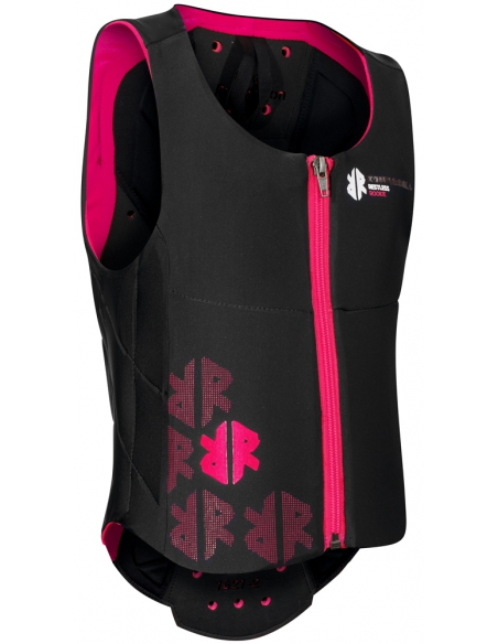 Kamizelka ochraniacz narciarski pleców i tułowia "żółw" Komperdell Ballistic Vest Junior Black/Pink
