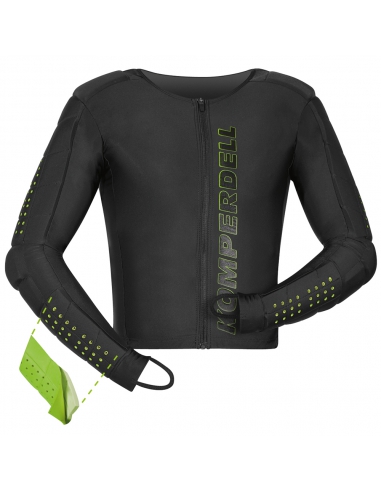 Ochraniacz narciarski ramion, pleców i tułowia Komperdell Full Protector Slalom Shirt Long Black