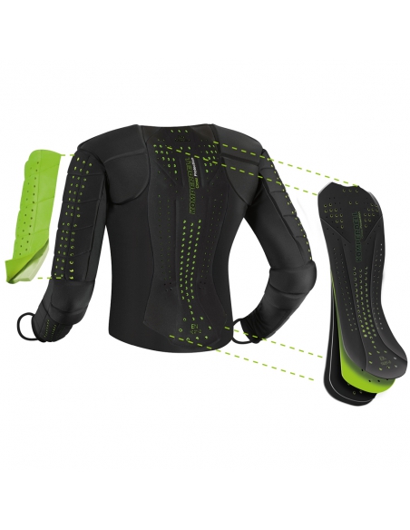 Ochraniacz narciarski ramion, pleców i tułowia Komperdell Full Protector Slalom Shirt Long Black