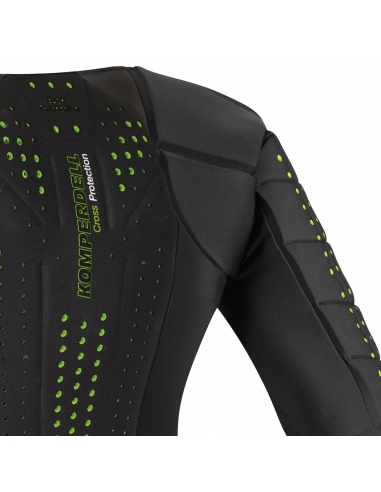 Ochraniacz narciarski ramion, pleców i tułowia Komperdell Full Protector Slalom Shirt Long Junior Black