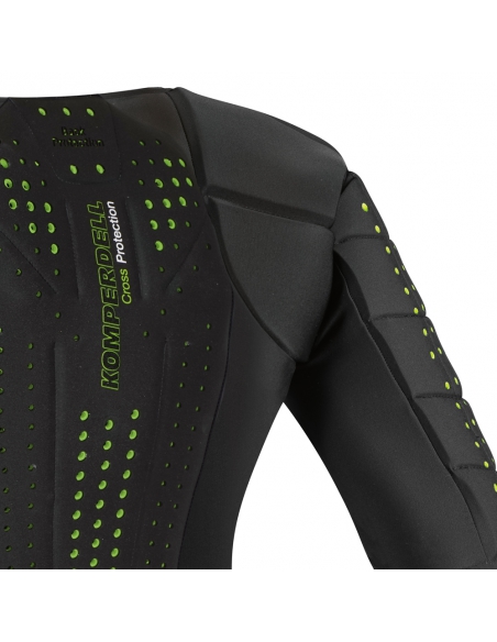 Ochraniacz narciarski ramion, pleców i tułowia Komperdell Full Protector Slalom Shirt Long Junior Black