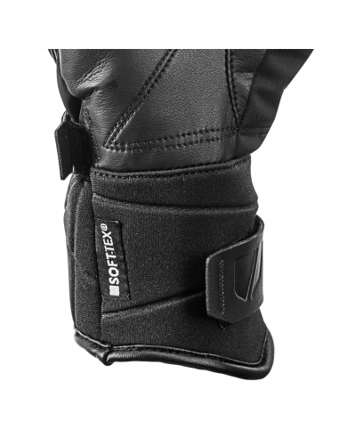 Rękawice narciarskie Leki Race Coach C-Tech S Junior (pięciopalczaste) Black/Ice-Lemon