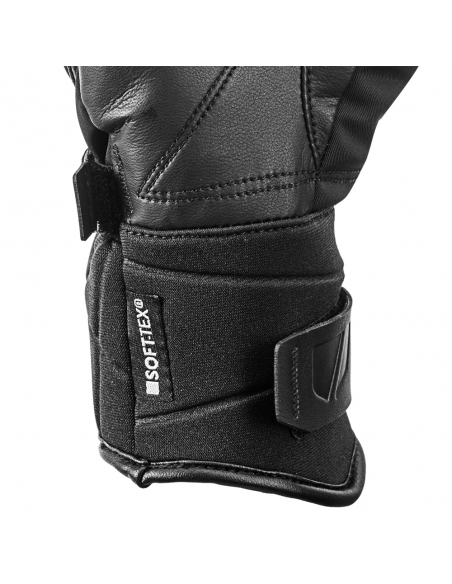 Rękawice narciarskie Leki Race Coach C-Tech S Junior (pięciopalczaste) Black/Ice-Lemon